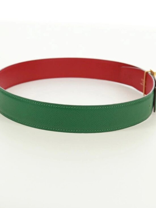 HERMES Constance H belt Belt Leather 31.5\